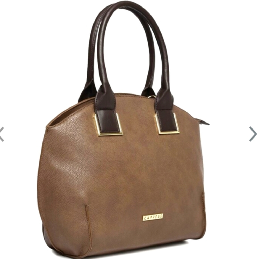 Caprese taupe solid shoulder bag - Picture 3 of 12